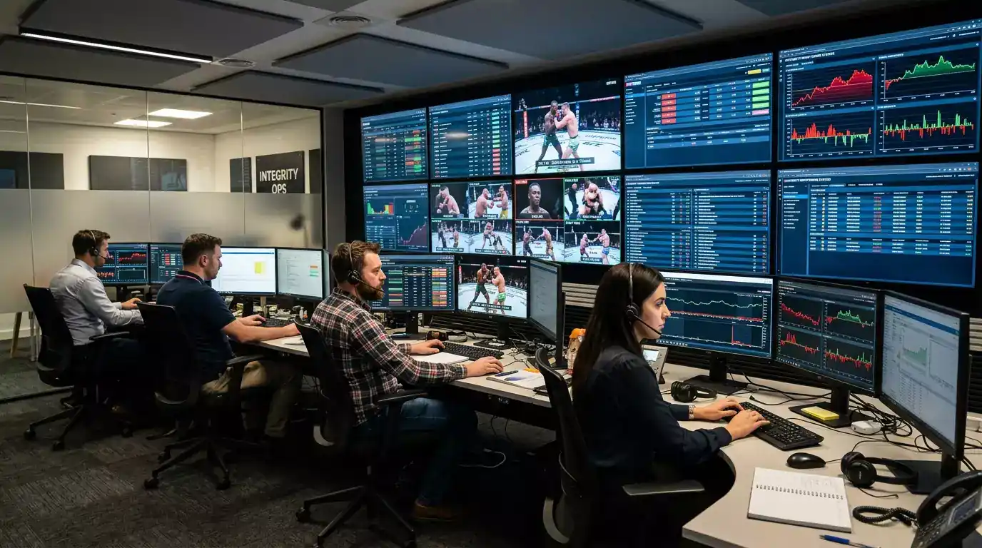 Sistema di monitoraggio dell'integrità che sorveglia le scommesse su un evento UFC