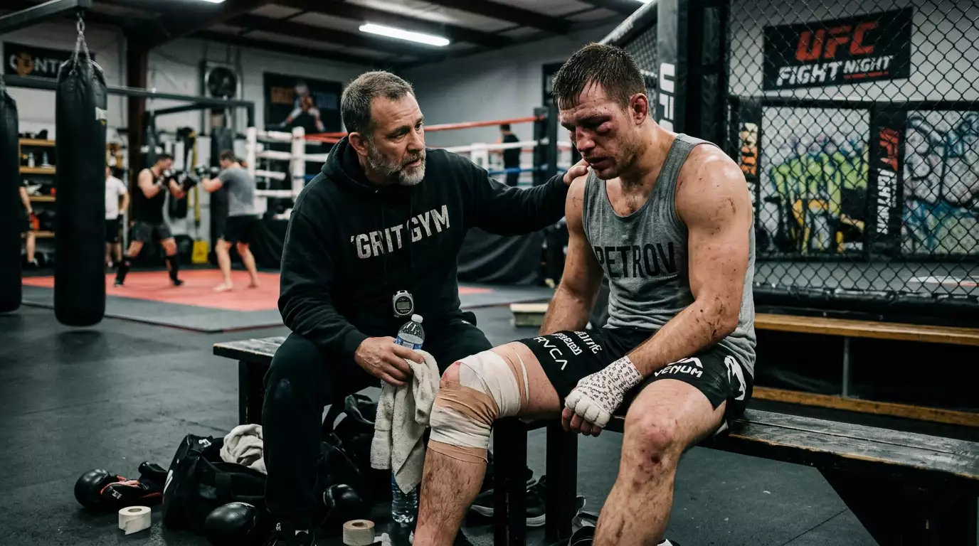 Lottatore MMA infortunato costretto al ritiro che vanifica una scommessa antepost