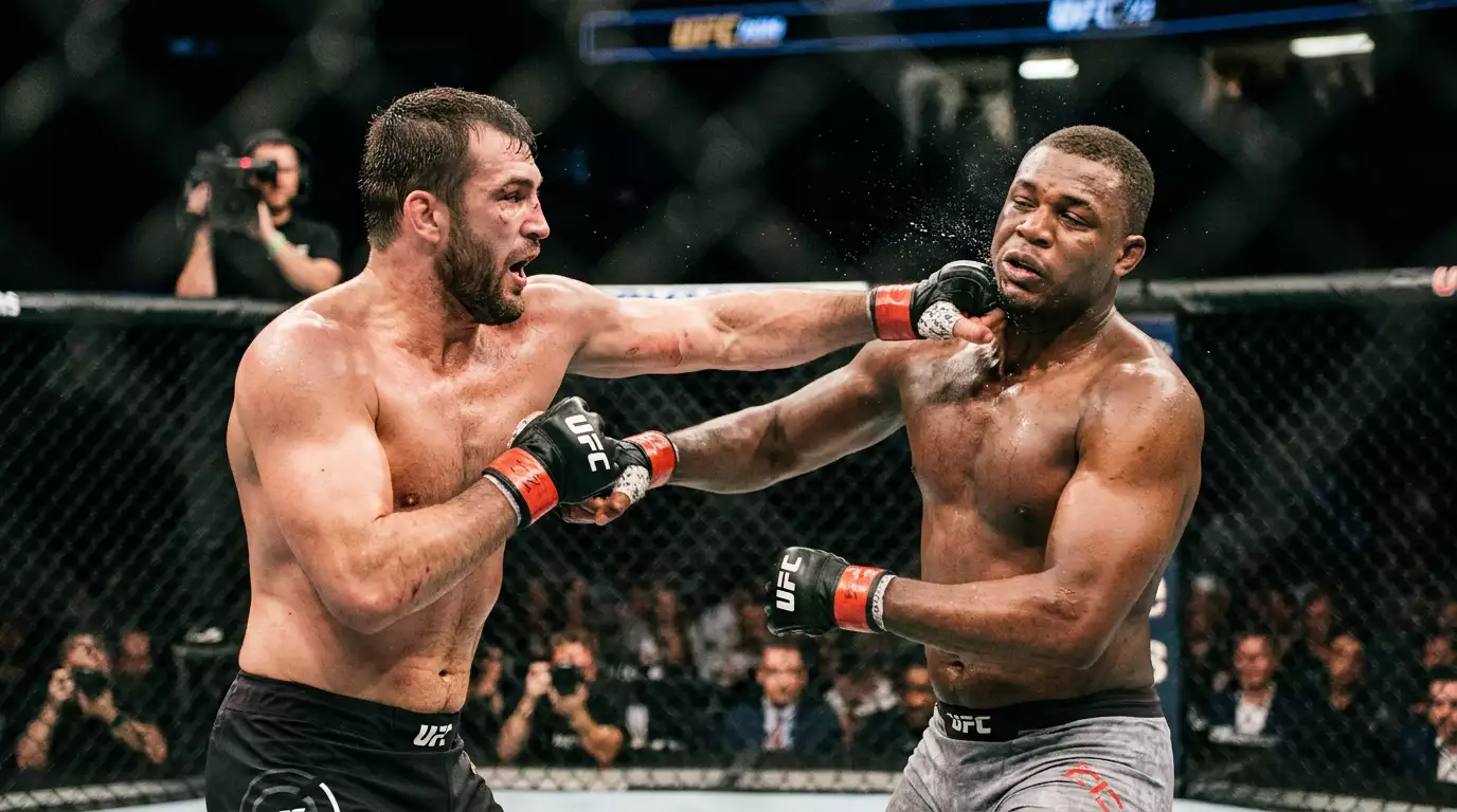 Pesi massimi UFC in uno scambio che porta spesso al knockout