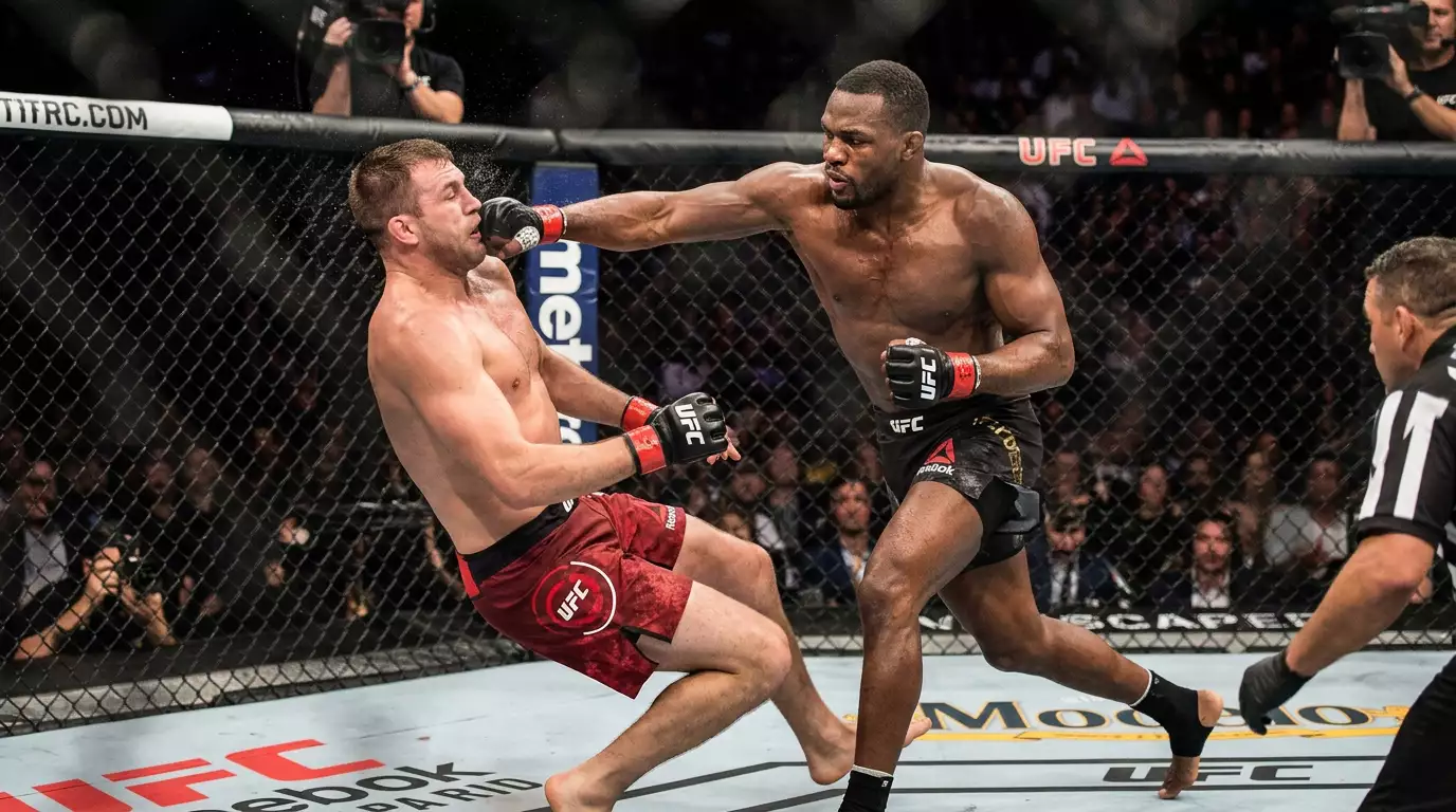 Mercato prop sul knockdown durante un incontro UFC nell'ottagono