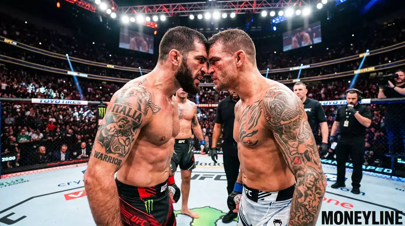 Quote moneyline di un incontro UFC con favorito e underdog a confronto