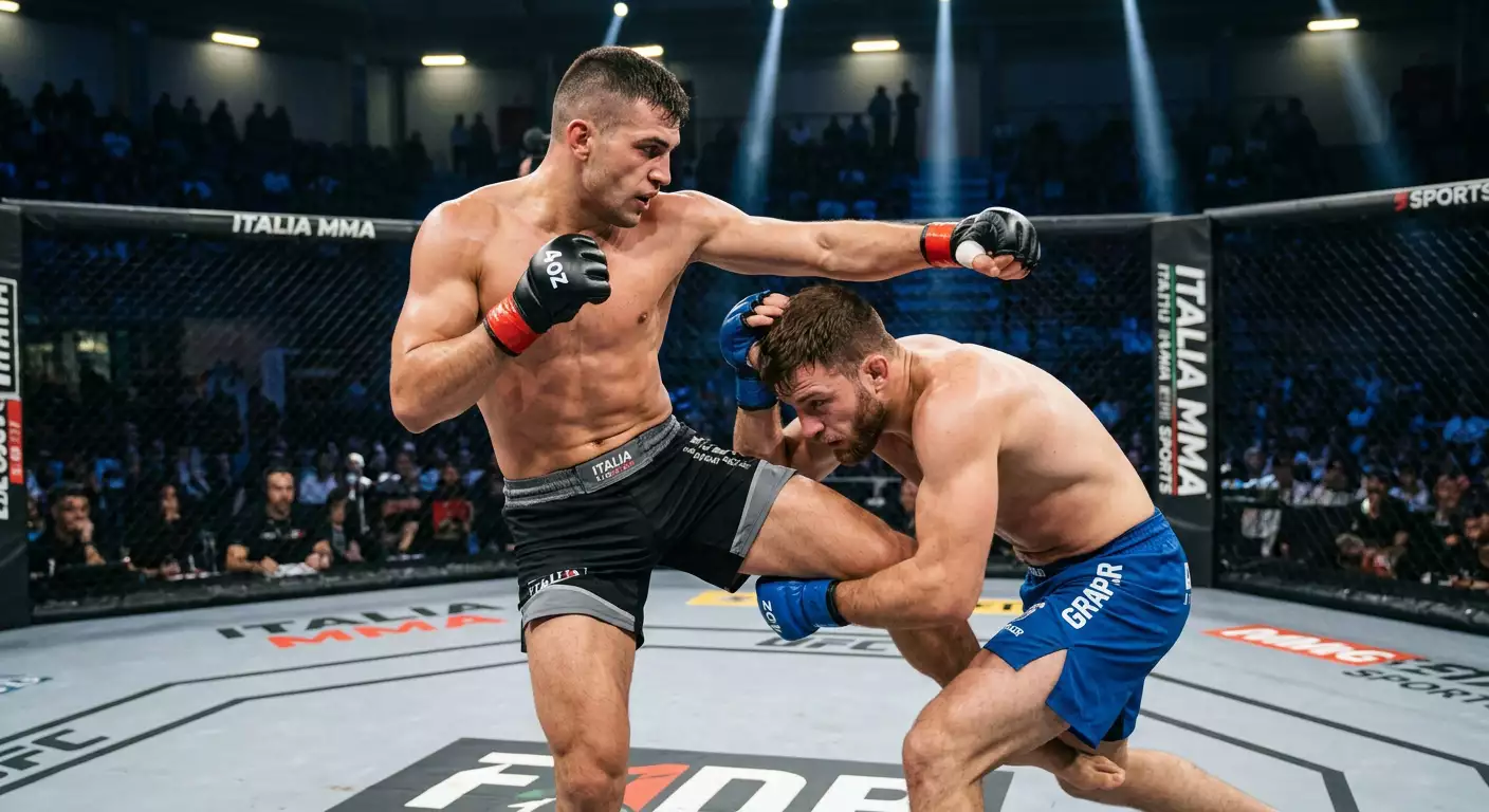 Confronto stilistico tra striker e grappler e tra guardie opposte in un incontro di MMA